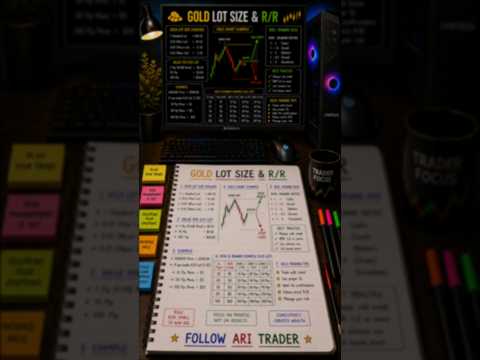 XAUUSD Lot Size & Risk Management Explained | Gold Trading #viral #trading #trader #youtubeshorts