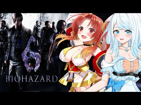 【#BIOHAZARD6】♯8 Re:女2人でバイオ6協力プレイ！！！【火之神ひこね / #Vtuber】