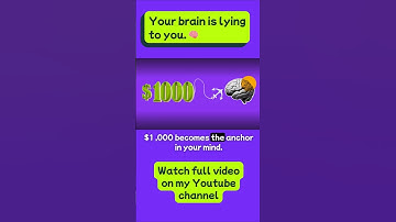 Your brain is secretly lying to you | Anchoring effect