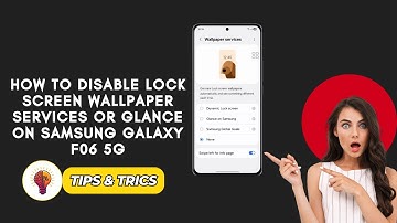 How To Disable Lock Screen Wallpaper Services or Glance on Samsung Galaxy F06 5G - Easy Step-by-Step