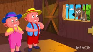 Three little pigs song | fairy story | English stories | learning English through stories