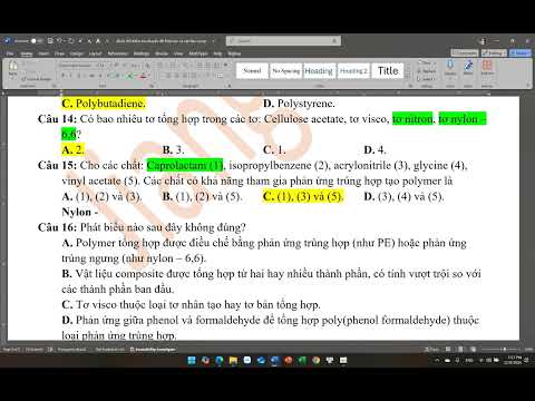 Video Kiểm tra chuyên đề Polymer và vật liệu composite - youtube