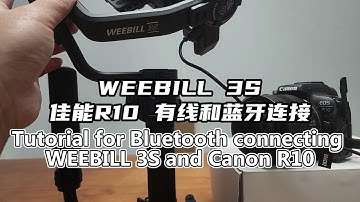 ZHIYUN WEEBILL 3S | With Canon EOS R10 | Bluetooth Shutter Control Tutorial
