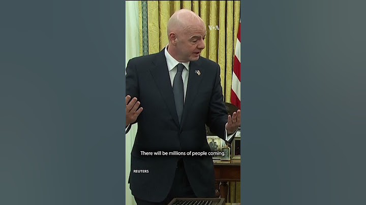 Trump, FIFA President Infantino unveil Club World Cup trophy