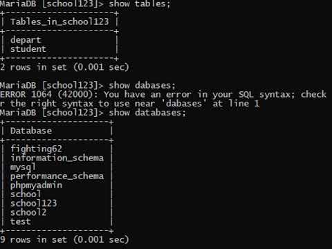 รวมคำสั่ง mysql  Update  01 Basic SQL With Mysql การใช้งานคำสั่ง SQL ใน MySQL with MariaDB วิชา ระบบฐานข้อมูลและการออกแบบ