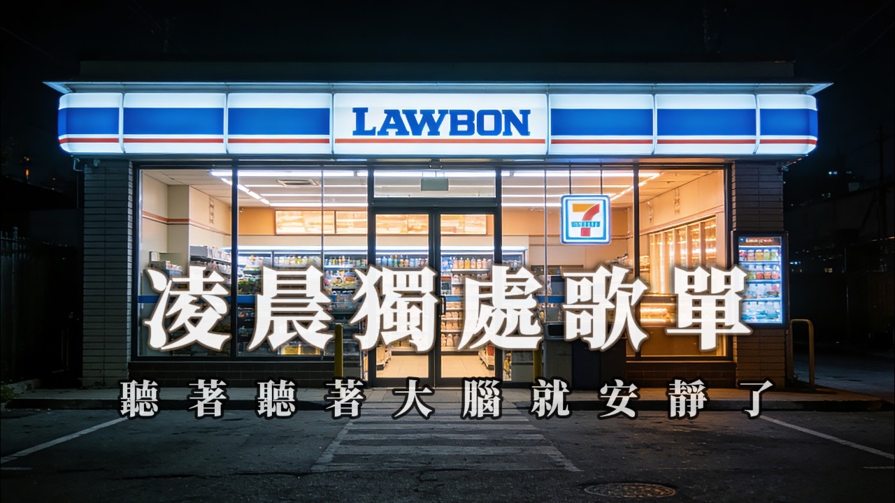 🎧 深夜專用｜除了這首歌，沒人知道你還沒睡【1 hour放鬆音樂】 / Night Mood /便利店音樂