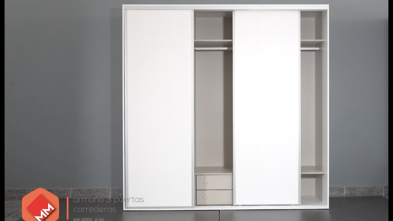 Comprar Armario 3 puertas 120 cm.