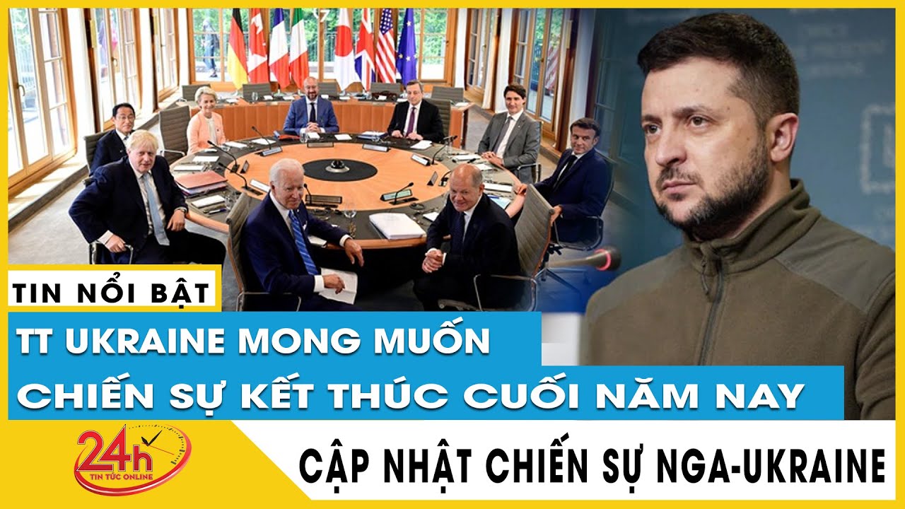 Tổng thống Ukraine Zelensky nêu thời điểm muốn kết thúc xung đột với Nga tại hội nghị thượng đỉnh G7