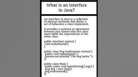 JAVA : What is an interface in Java? SDET Automation Testing Interview Questions & Answers