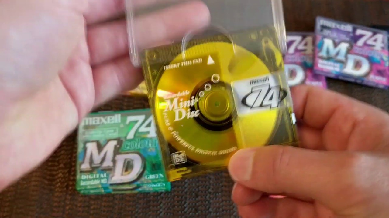 Unboxing Maxell Rainbow 15 Pack MD-74 Minidiscs - YouTube