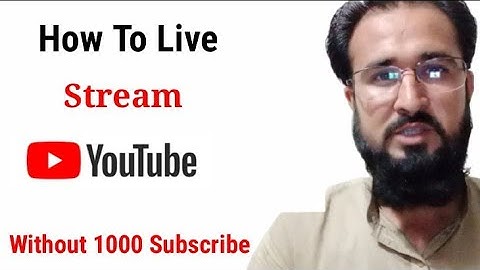 how to live stream on youtube without 1000 Subscribes