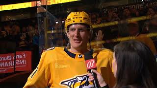 Michael McCarron PostGame Interview | San Jose Sharks vs Nashville Predators