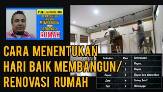 Hari Baik Membangun/Renovasi Rumah