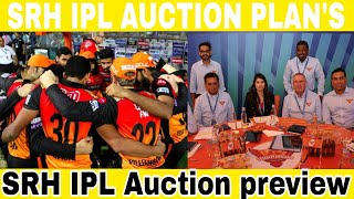 SRH IPL Auction Plan's 2022 | Auction Preview 2022 | Telugu