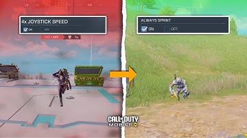 Move And Run Faster In Cod Mobile Battle Royale! Top 5 Settings Make Your Movement 10x Faster!