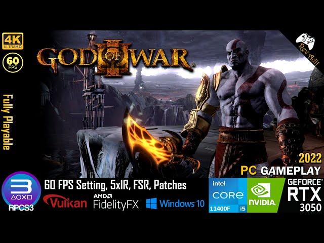 God of War 3 - RPCS3 Best Settings/Configuration 2022 - Gameplay