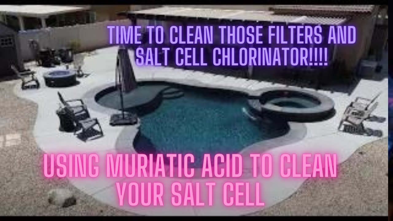 Cleaning your swimming pool salt cell with muriatic acid solution after ...