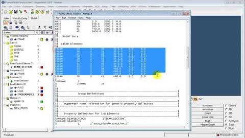 Hypermesh 02   1D Frame   Modal Analysis