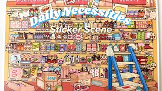 ASMR | DAILY NECESSITIES | 3D STICKER SCENE DIY | RELAXING MINIATURE STICKERS