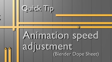 Quick Tip - Animation Speed Adjustment