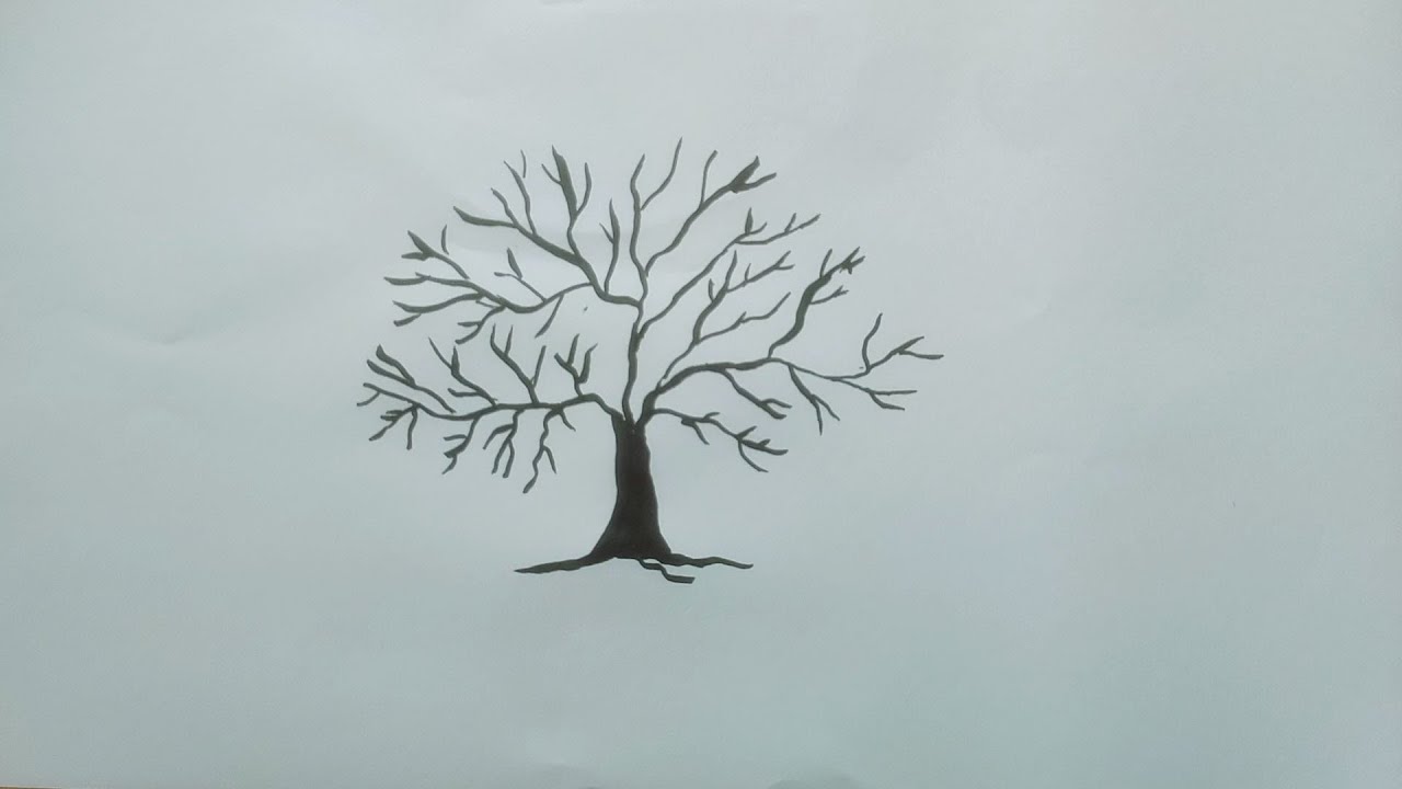 How to draw a tree ||  step by step || Easy Drawing || Tree drawing