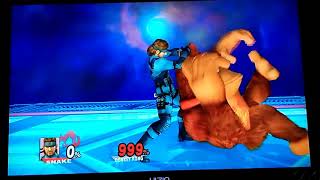 Super Smash Bros. Brawl Snake Grabs Donkey Kong