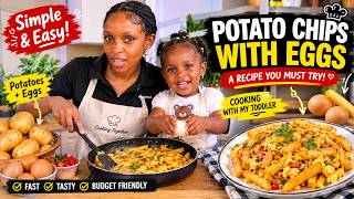 I Made POTATO CHIPS & EGGS Like This! 🤯🍳 The Easiest Homemade Recipe!