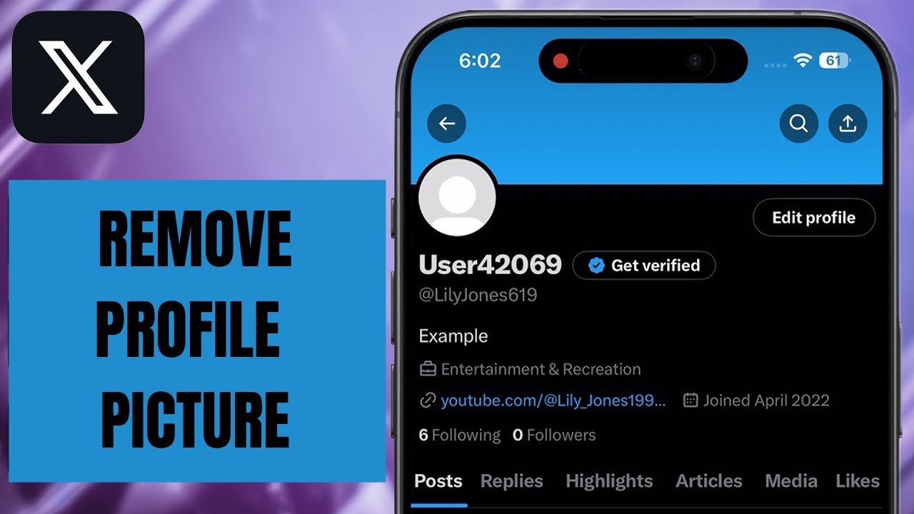How to Remove Profile Picture on X (Twitter ) - YouTube