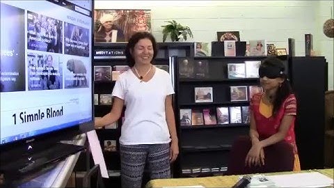 Double blind fold reading  through cloth and paper at a distance of 6 feet