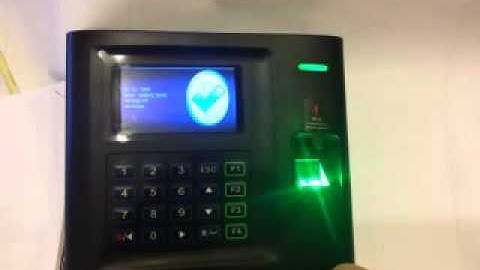 How to clock in and out of PN-US10C Fingerprint using old style menus