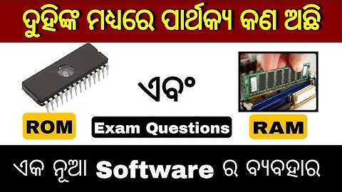 Difference between RAM and ROM Odia | CPU Z Software Use in Computer