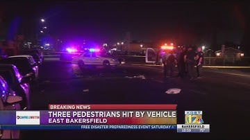 3 pedestrians injured in East Bakersfield hit-and-run
