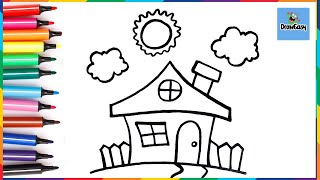 House  Drawing, Painting, Coloring ✏ for Kids and Toddlers