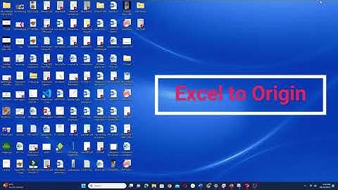 Excel to origin