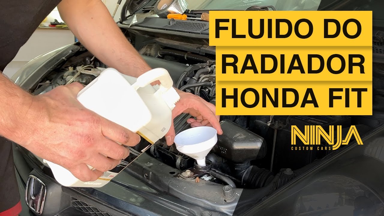 Honda FIT 1.4 e 1.5 - TROCA COMPLETA do FLUIDO de RADIADOR (+ mangueiras)