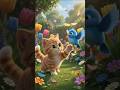 Cute Cat Meets Cute Bird 🐾#CatAndBird #CuteAnimals #CartoonShorts #3DAnimation #YouTubeShorts