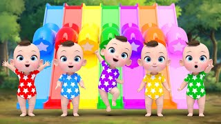 Color Slide For Toddlers |Johny Johny Yes Papa + More Nursery Rhymes & Kids Songs | Kindergarten