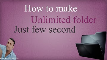 Create Unlimited Number Of Folders In One Click