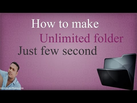 Create Unlimited Number Of Folders In One Click