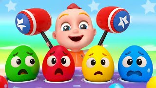 Surprise Eggs Kids Song | Learn Color + More Nursery Rhymes | Royal Kids Songs & Nursery Rhymes