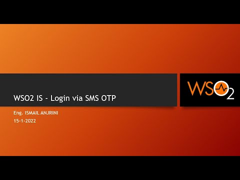 031 - WSO2 IS - Login via SMS OTP