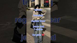 korean trending regular wear tshirt and Jean's for girls #trending #viral #shorts #fashion