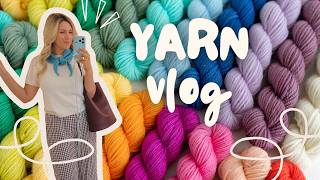 chatty yarn vlog 🍓🌈✨ making a wholesale delivery, my latest WIP, & making smoothies!