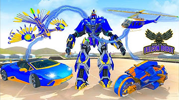 Flying Eagle Robot Transformation :Robot Car Games 2022 - Android iOS Gameplay
