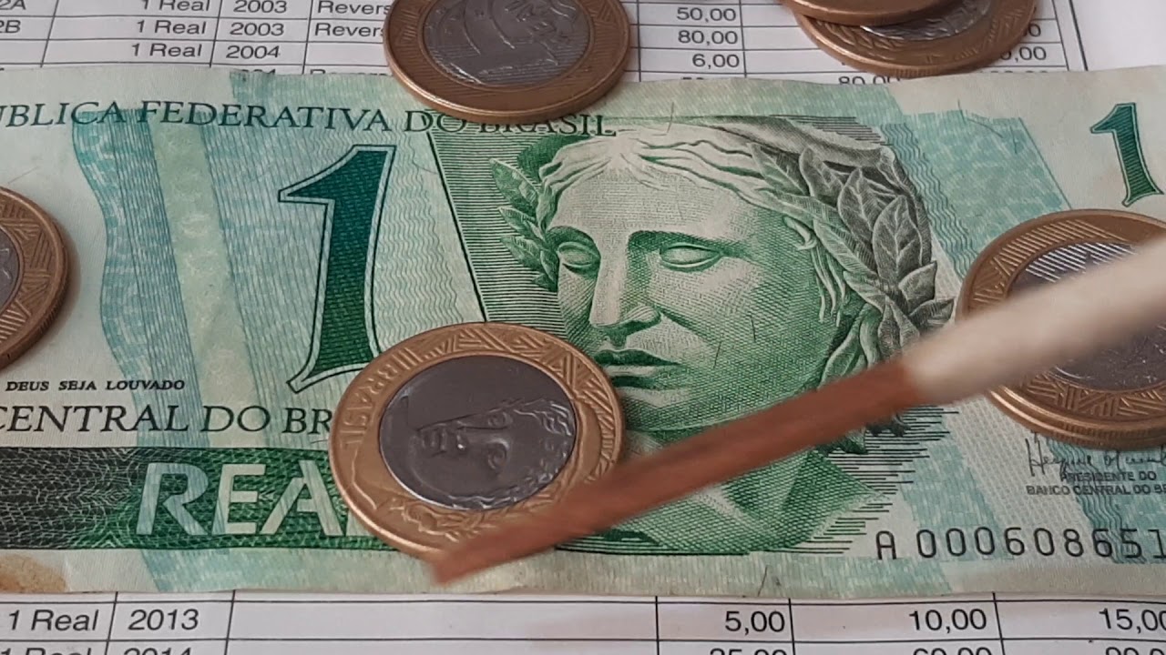MOEDA ESCASSA 1 REAL ANO 2013 COM NOME REAL DUPLO VALOR 30, 50, E 100, REAIS VOCE TEM ALGUMA 👍 😱 🙌
