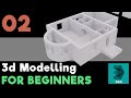 3dsMax House Modeling | Step By Step (Part 02)