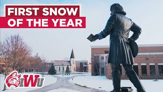 First Snow of the Year // Indiana Wesleyan University