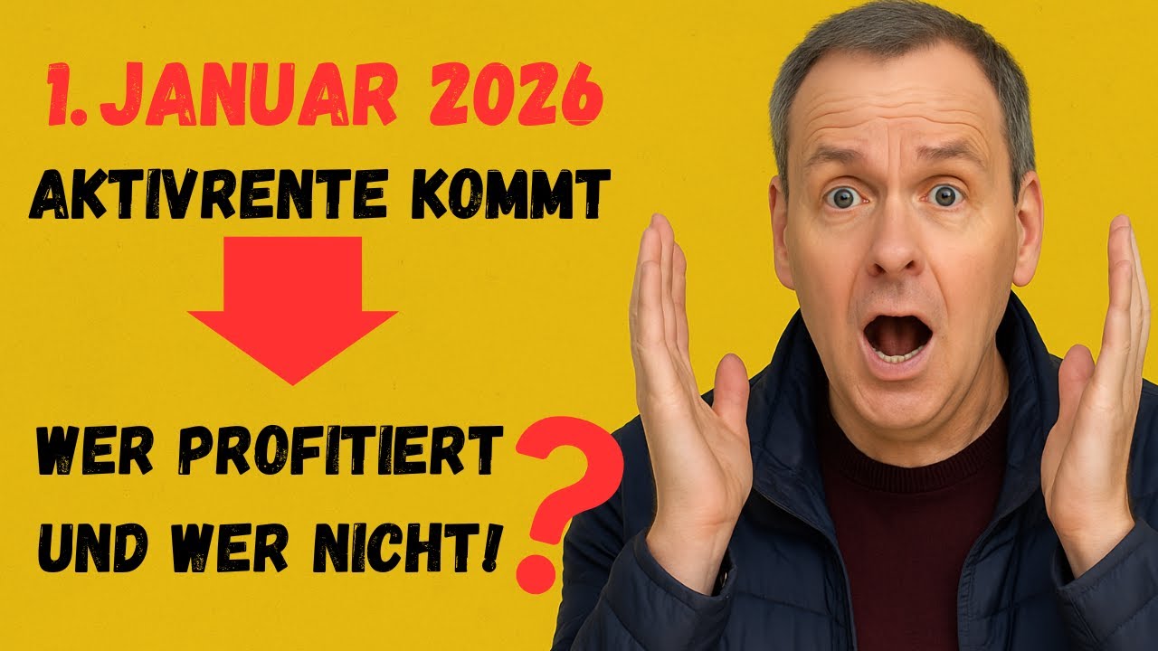 ‼️ Aktivrente ab Januar 2026 - Wer profitiert❓ Wer verliert❓