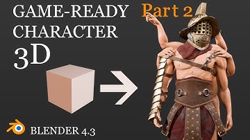 Creating a 3D Character (Game-ready) in Blender Timelapse (Part 2/3)