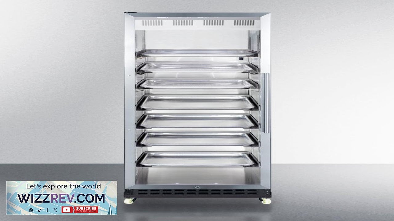 Summit 24" Wide Mini Reach In Beverage Center with Dolly